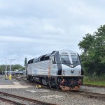 NJT Train # 4728, with PL42AC # 4024, gets ready to proceed out of Bay Head Yard toward Bay Head Station to receive passengers